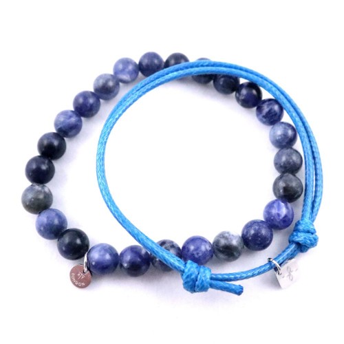 Tateossian London Blue Double Bracelets