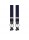 Amanda Christensen Trouser Suspenders Braces Leather Details Polka Dot Navy
