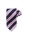 Amanda Christensen Repp Weave Striped Pink Navy Blue Tie