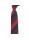 Arcuri Cravatte Handrolled Unlined Wool Stripe Tie - Burgundy Red Navy Blue- Made in Italy
