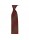 Arcuri Cravatte Handrolled Unlined Shantung Silk Block Stripe Tie - Taupe Burgundy - Made in Italy