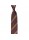 Arcuri Cravatte Handrolled Unlined Shantung Silk Stripe Tie - Burgundy Golden - Made in Italy