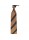 Arcuri Cravatte Handrolled Unlined Shantung Silk Stripe Tie - Golden Forest Green - Made in Italy