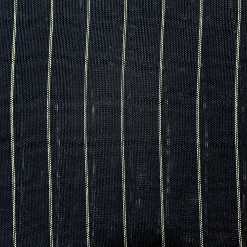 Spazio Artigianale Italian Silk Grenadine Fina Midnight Navy White Stripe Bespoke Handmade Tie 