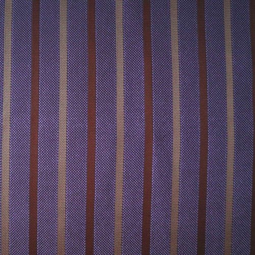 Spazio Artigianale Italian Silk Grenadine Fina Purple Brown Gold Stripe Bespoke Handmade Tie 