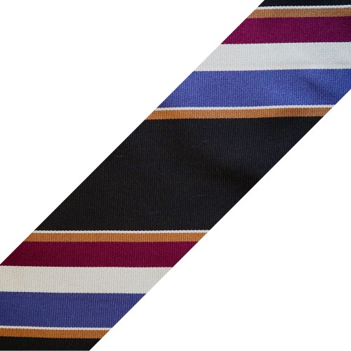 Spazio Artigianale Italian Silk Black Blue Purple White Gold Bespoke Handmade Tie 