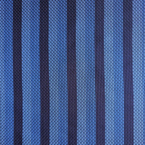Spazio Artigianale Italian Silk Grenadine Garza Grossa Blue Sky Stripe Bespoke Handmade Tie 