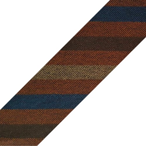 Spazio Artigianale Italian Wool Red Brown Blue Bespoke Handmade Tie 