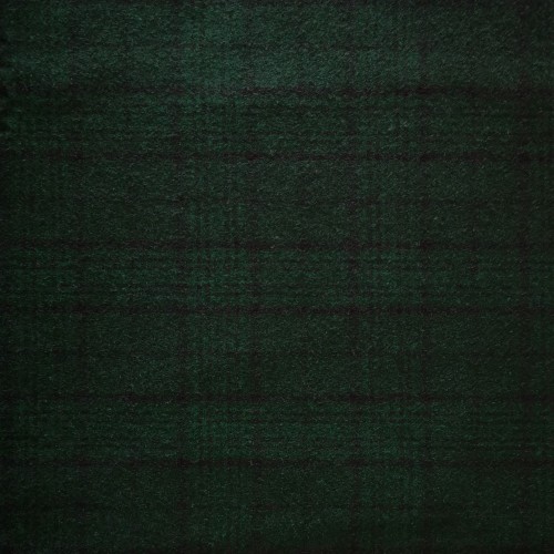 Spazio Artigianale Italian Zignone Wool Wide Checks Green Black Bespoke Handmade Tie 