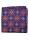 Made In Italy Royal Blue Red Sky Blue Geometric Silk Pocket Square