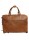OILED CALFSKIN LEATHER DUFFEL BAG - COLONIAL BROWN