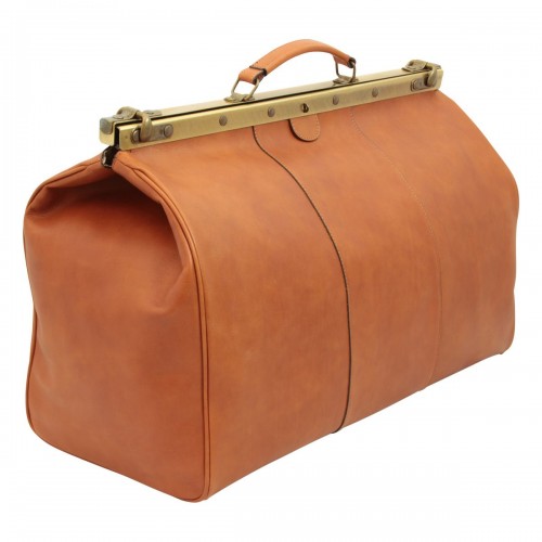 LEATHER "OLD AMERICA" BAG - COLONIAL