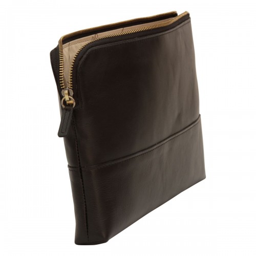 FULL GRAIN CALFSKIN DOCUMENT CASE - BLACK